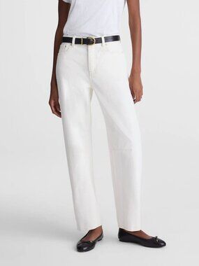 Madewell Darted Barrel Leg Jeans Button Fly Vintage Canvas Size 30 NWT